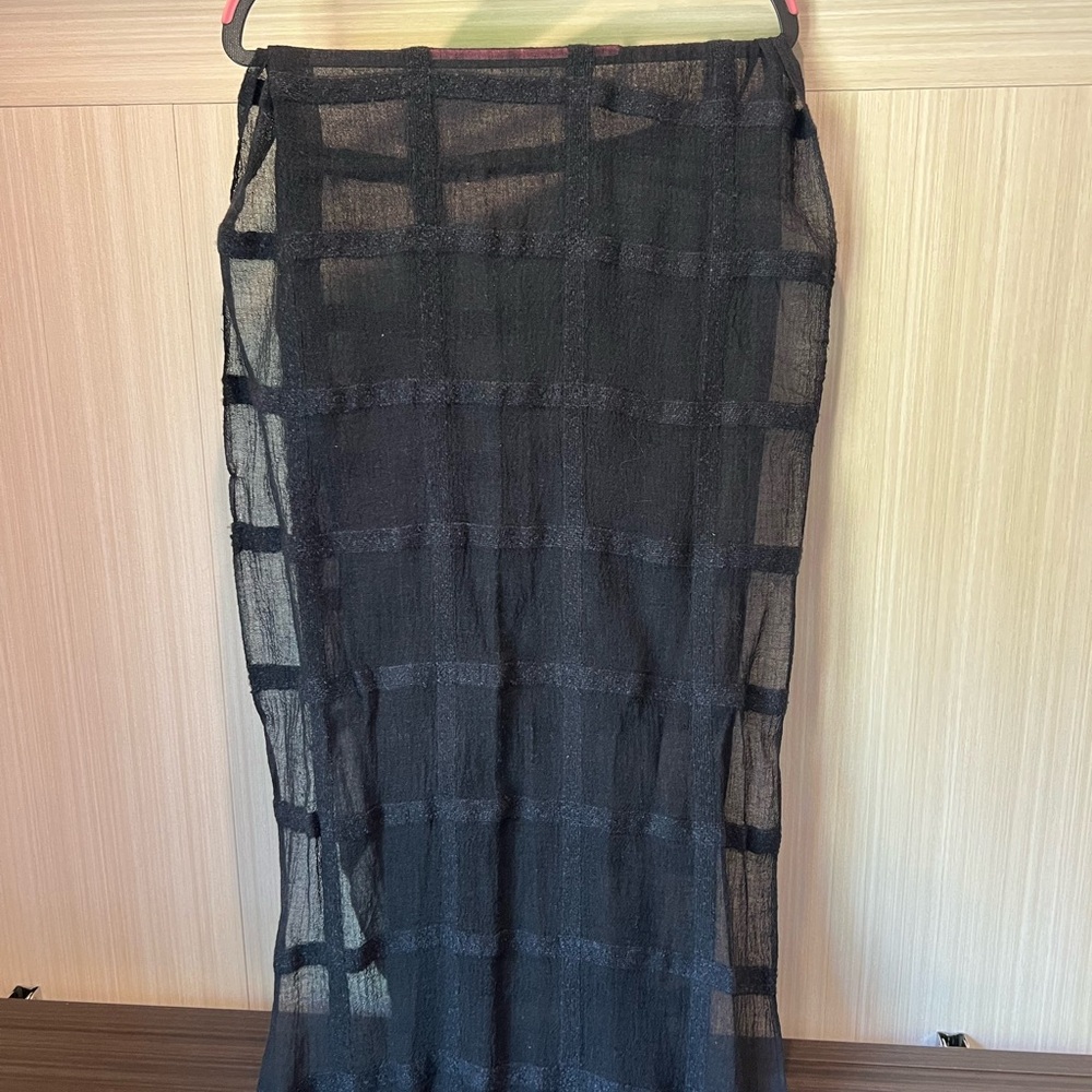 Nordstrom Charcoal Sheer Soft Scarf
